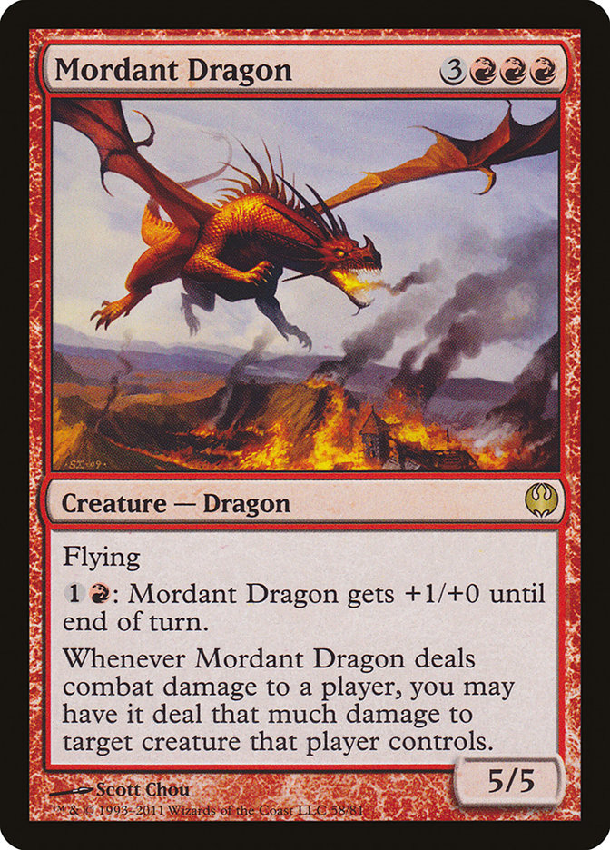 Mordant Dragon [Duel Decks: Knights vs. Dragons] | Good Games Adelaide SA