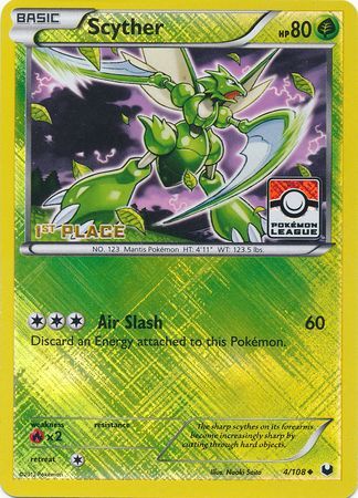 Scyther (4/108) (League Promo 1st Place) [Black & White: Dark Explorers] | Good Games Adelaide SA