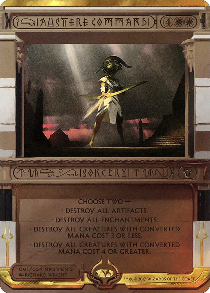 Austere Command 1 (Masterpiece Series: Amonkhet Invocations)  - Foil | Good Games Adelaide SA