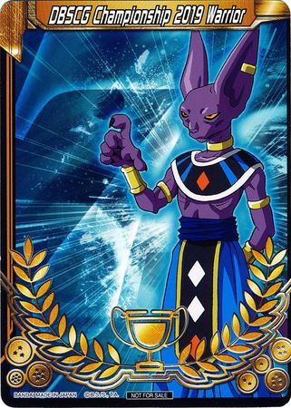 DBSCG Championship 2019 Warrior (Merit Card) - Universe 7 "Beerus" (7) [Tournament Promotion Cards] | Good Games Adelaide SA