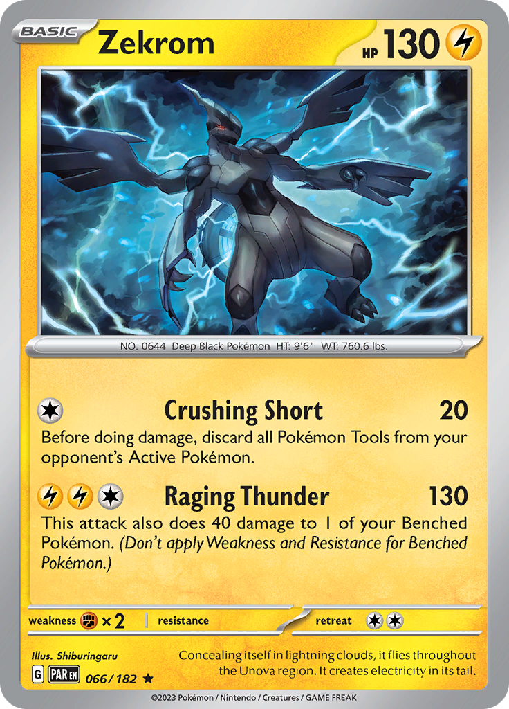 Zekrom (066/182) [Scarlet & Violet: Paradox Rift] | Good Games Adelaide SA