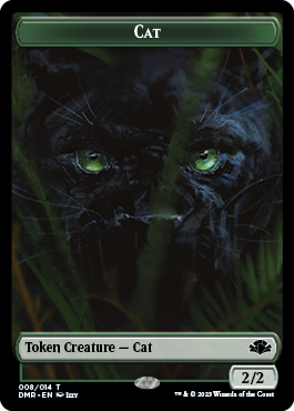 Zombie // Cat (008) Double-Sided Token [Dominaria Remastered Tokens] | Good Games Adelaide SA