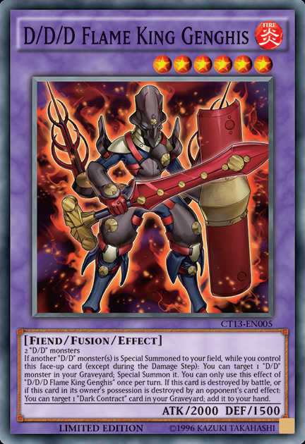 D/D/D Flame King Genghis [CT13-EN005] Super Rare | Good Games Adelaide SA