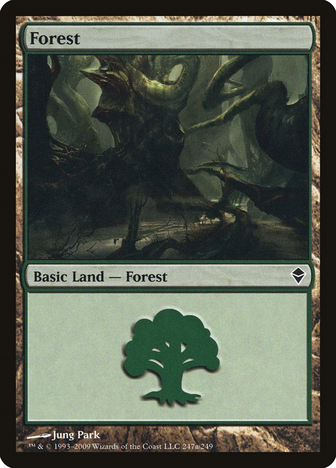 Forest (247a) [Zendikar] | Good Games Adelaide SA