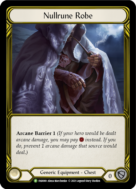 Nullrune Robe (Golden) [FAB069] (Promo)  Cold Foil | Good Games Adelaide SA