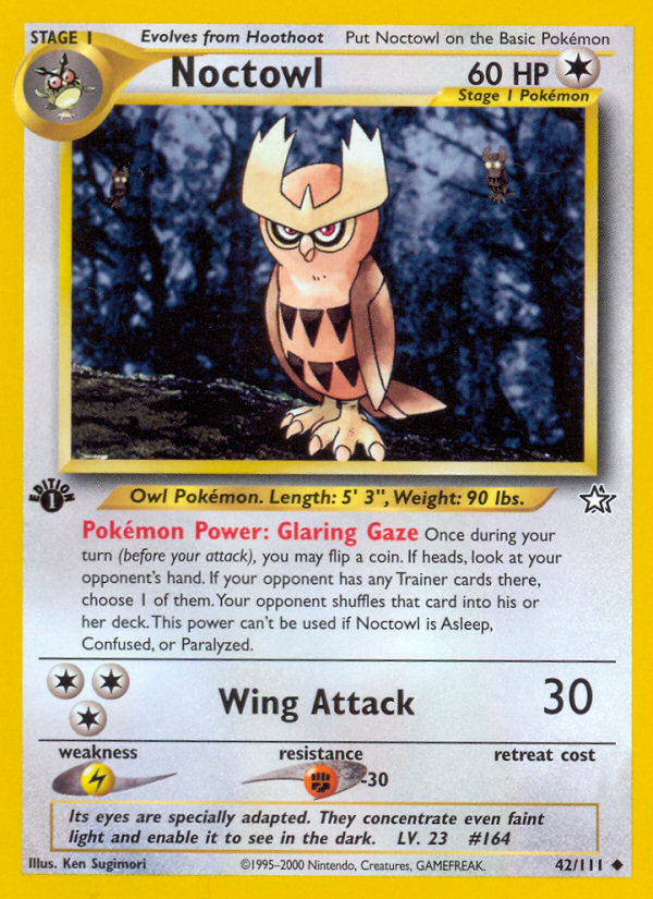 Noctowl (42/111) [Neo Genesis 1st Edition] | Good Games Adelaide SA
