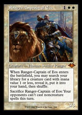 Ranger-Captain of Eos (Retro Etched Foil) [Modern Horizons 1] | Good Games Adelaide SA