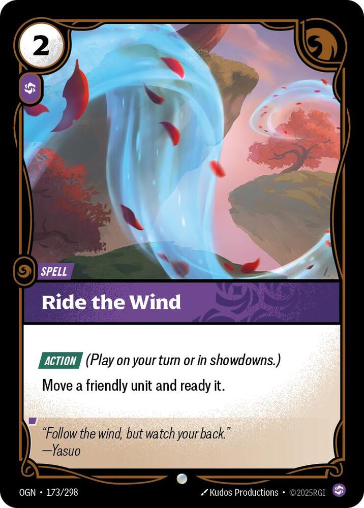Ride The Wind 173/298 (Origins)  | Good Games Adelaide SA