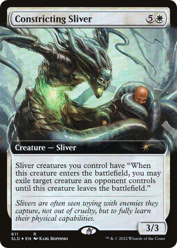 Constricting Sliver Extended Art 611 (Secret Lair Drop Series)  - Foil | Good Games Adelaide SA