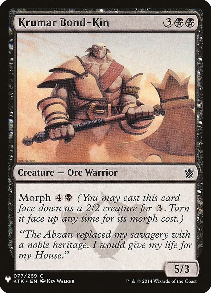 Krumar Bond Kin 77 (The List Reprints)  | Good Games Adelaide SA