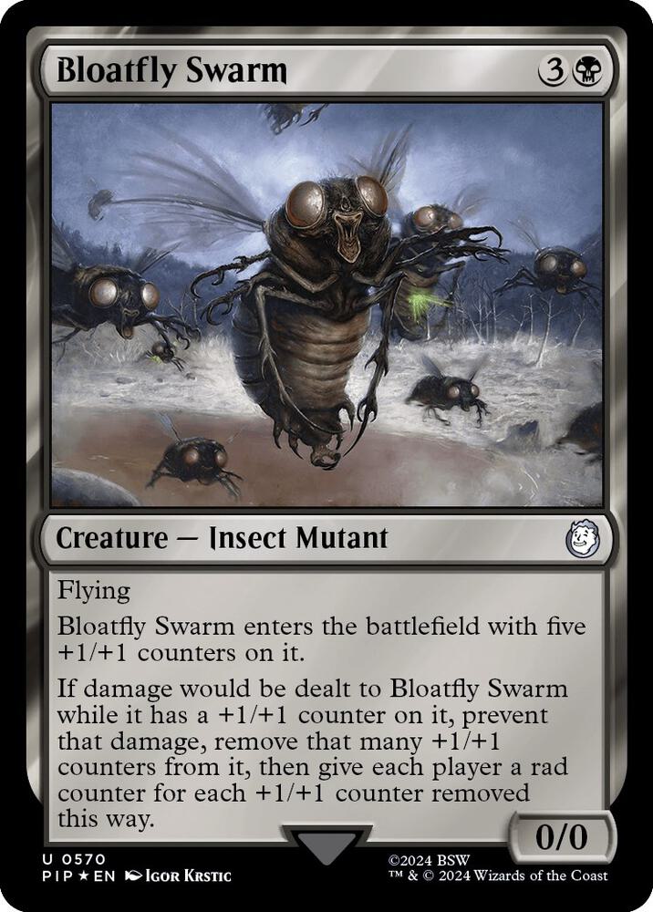 Bloatfly Swarm Surge Foil 570 (Universes Beyond: Fallout)  - Foil | Good Games Adelaide SA