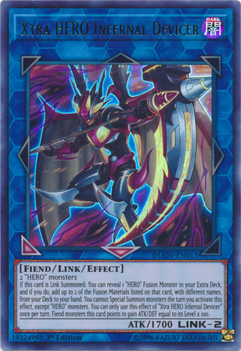 Xtra HERO Infernal Devicer [DUOV-EN013] Ultra Rare | Good Games Adelaide SA