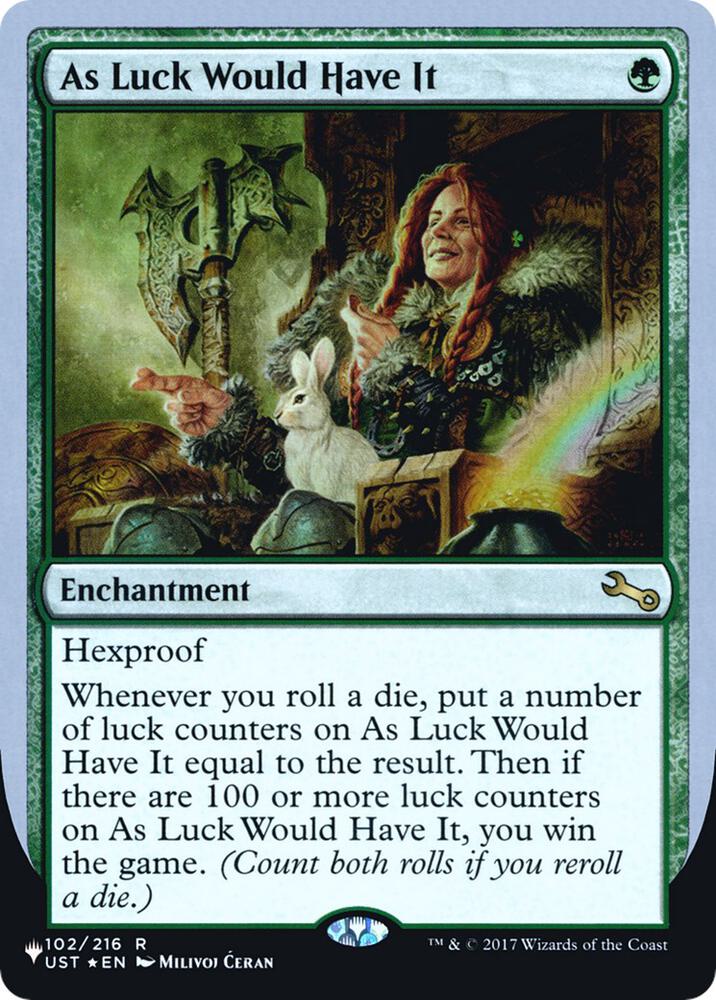 As Luck Would Have It 102/216 (The List Reprints)  - Foil | Good Games Adelaide SA