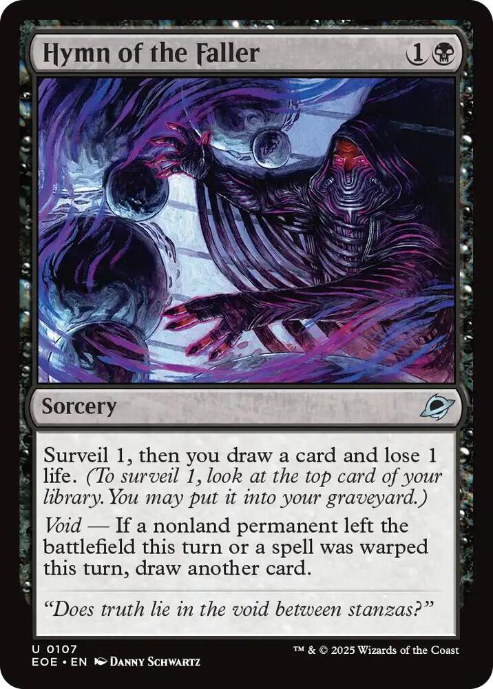 Hymn of the Faller 107 (Edge of Eternities)  - Foil | Good Games Adelaide SA
