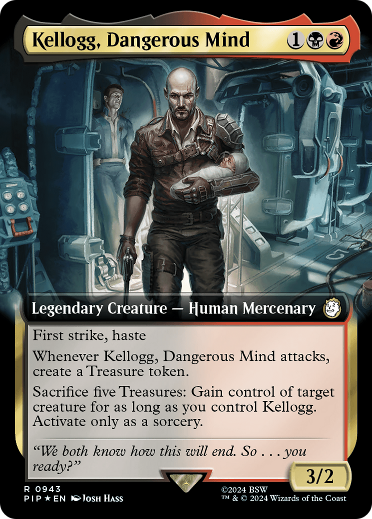 Kellogg, Dangerous Mind (Extended Art) (Surge Foil) [Fallout] | Good Games Adelaide SA