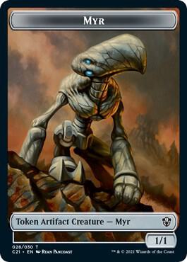 Myr Treasure Double Sided Token 28 // 7 (Commander 2021)  | Good Games Adelaide SA