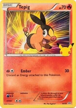 Tepig 013/025 (McDonald's 25th Anniversary Promos)  - Holofoil | Good Games Adelaide SA