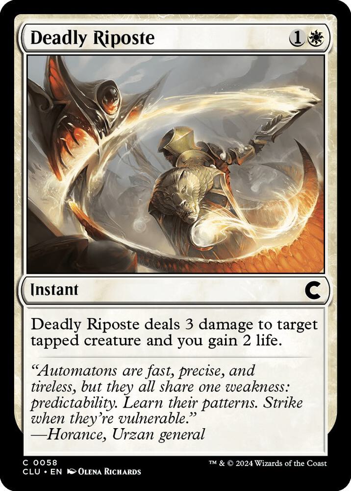Deadly Riposte 58 (Ravnica: Clue Edition)  | Good Games Adelaide SA