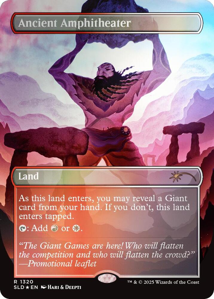 Ancient Amphitheater Rainbow Foil 1320 (Secret Lair Drop Series)  - Foil | Good Games Adelaide SA