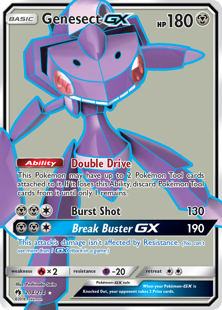 Genesect GX (204/214) [Sun & Moon: Lost Thunder] | Good Games Adelaide SA