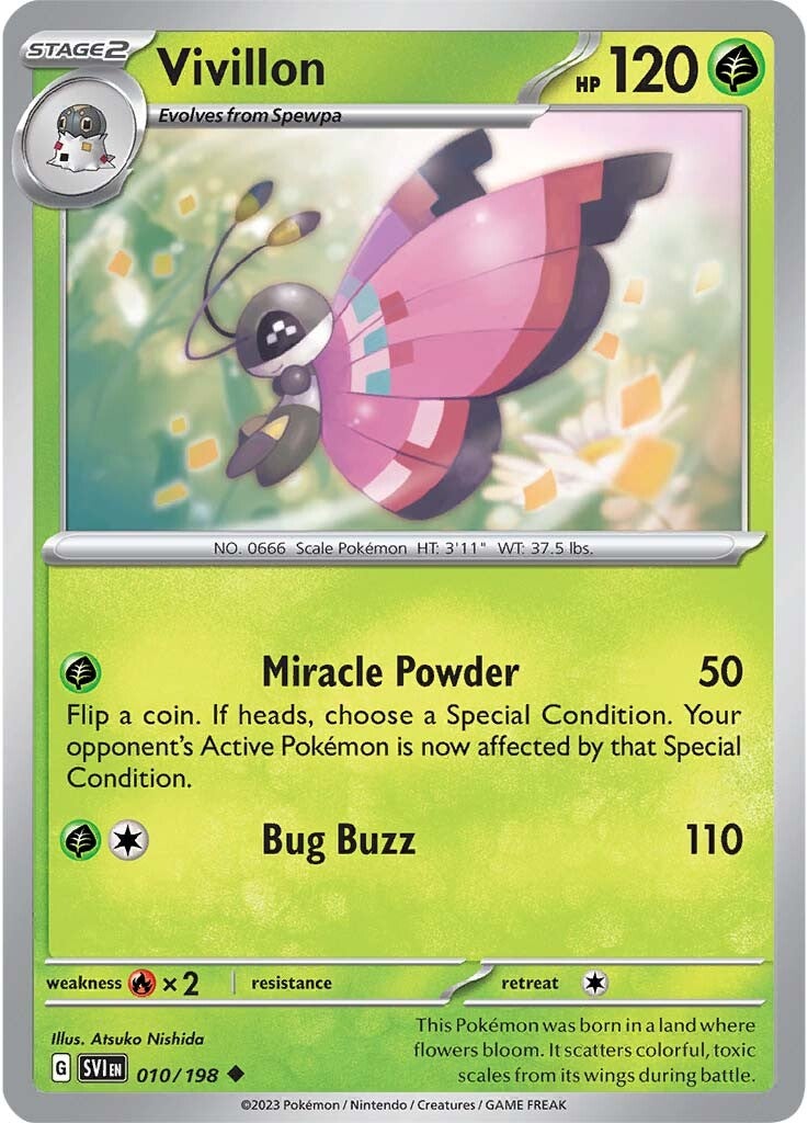 Vivillon (010/198) [Scarlet & Violet: Base Set] | Good Games Adelaide SA
