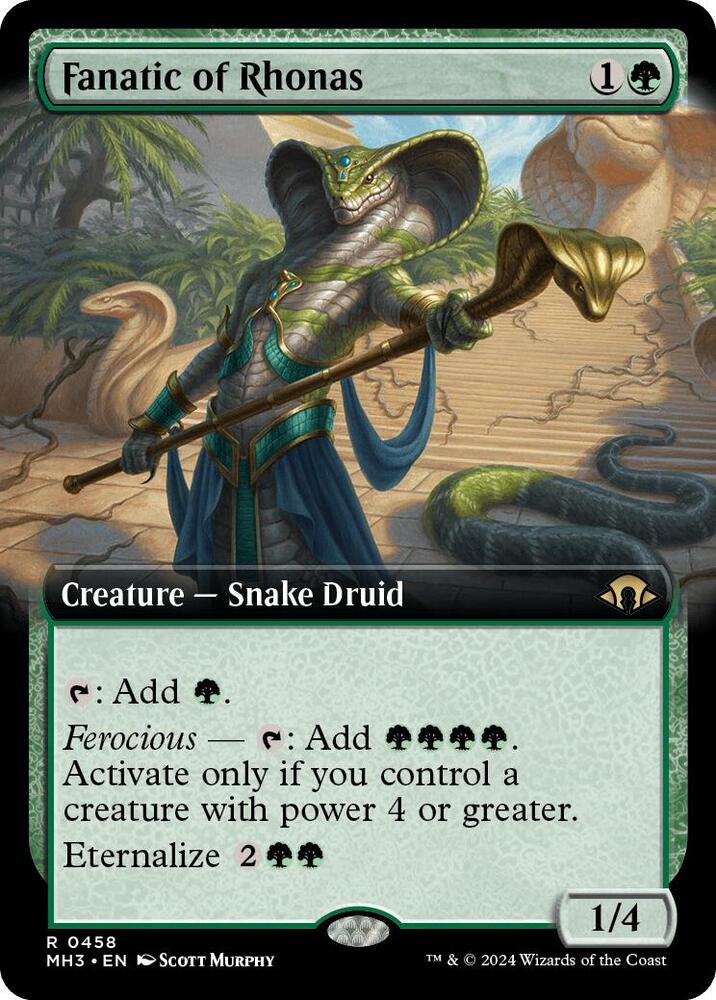 Fanatic of Rhonas 458/319 (Modern Horizons 3)  - Extended Art | Good Games Adelaide SA