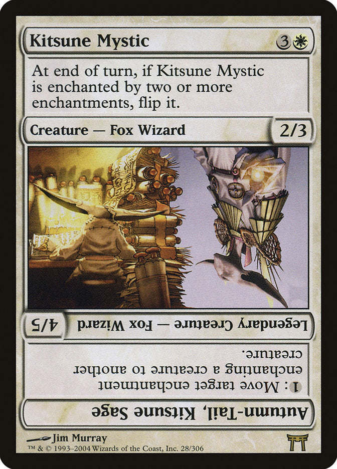 Kitsune Mystic // Autumn-Tail, Kitsune Sage 28 (Champions of Kamigawa)  | Good Games Adelaide SA