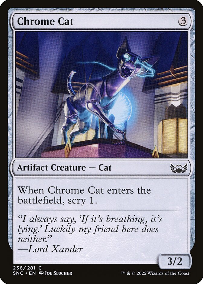 Chrome Cat 236 (Streets of New Capenna)  - Foil | Good Games Adelaide SA