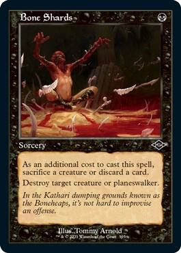 Bone Shards Retro Frame Foil Etched 395 (Modern Horizons 2)  - Foil | Good Games Adelaide SA