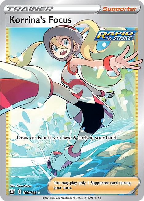 Korrina's Focus Full Art 160/163 (SWSH05: Battle Styles)  - Holofoil | Good Games Adelaide SA