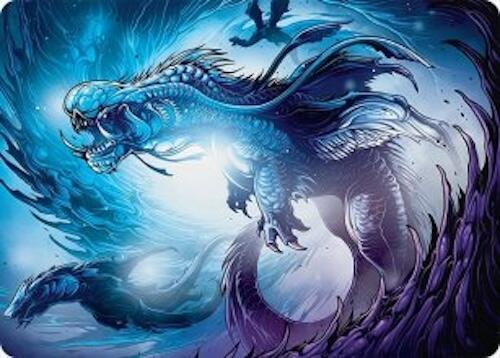Roiling Dragonstorm Art Card 33 54 33 (Art Series: Tarkir: Dragonstorm)  | Good Games Adelaide SA