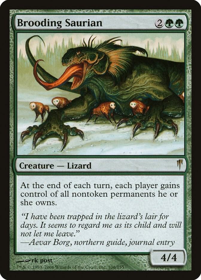 Brooding Saurian 106 (Coldsnap)  - Foil | Good Games Adelaide SA