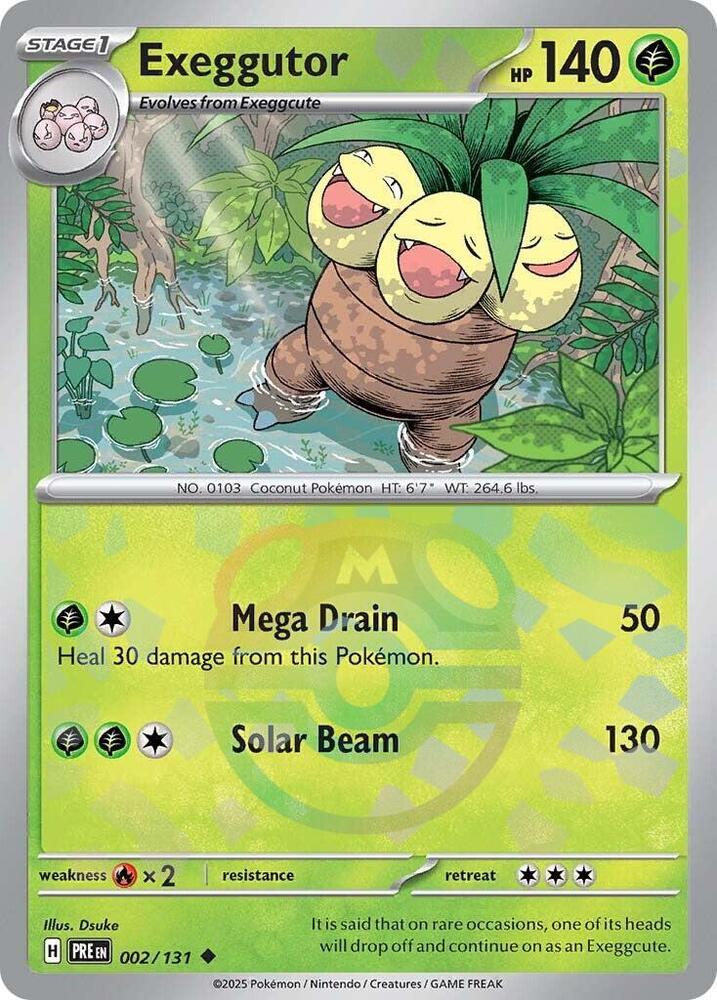 Exeggutor 002/131 (SV: Prismatic Evolutions)  - Holofoil | Good Games Adelaide SA