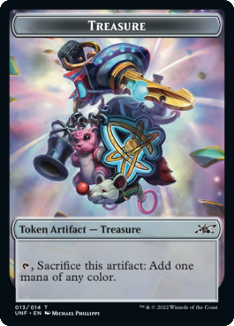 Clown Robot (003) // Treasure (013) Double-sided Token [Unfinity Tokens] | Good Games Adelaide SA