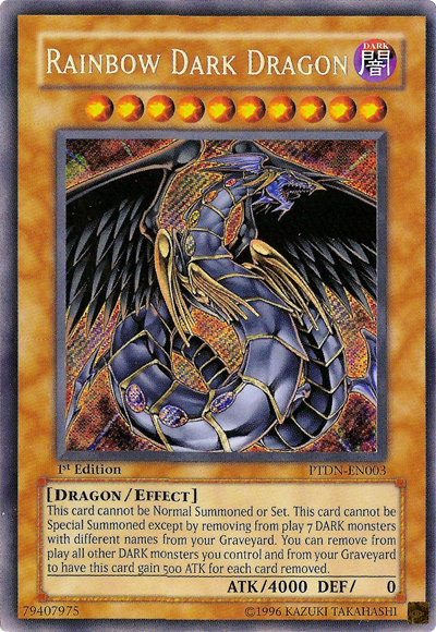 Rainbow Dark Dragon [PTDN-EN003] Secret Rare | Good Games Adelaide SA