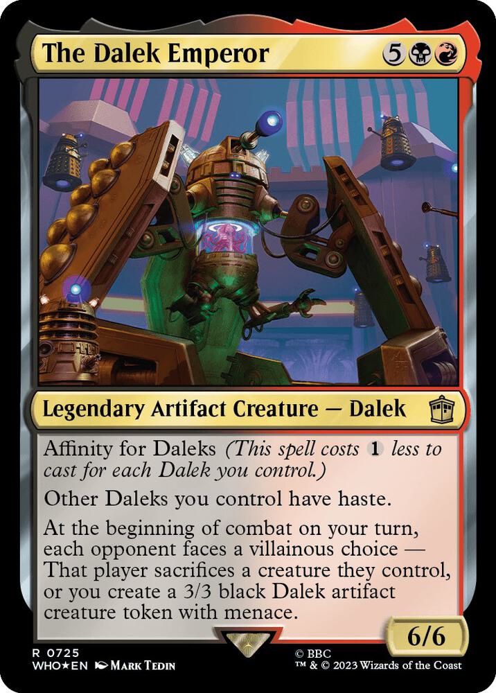 The Dalek Emperor 725 (Universes Beyond: Doctor Who)  - Foil | Good Games Adelaide SA