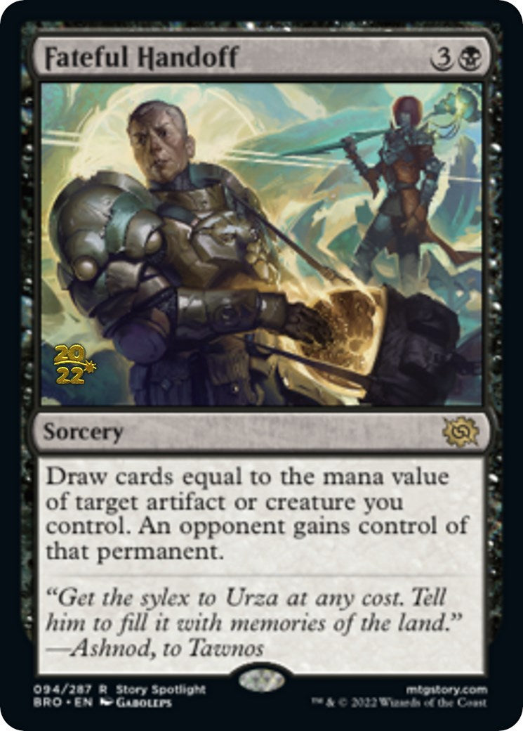 Fateful Handoff [The Brothers' War: Prerelease Promos] | Good Games Adelaide SA
