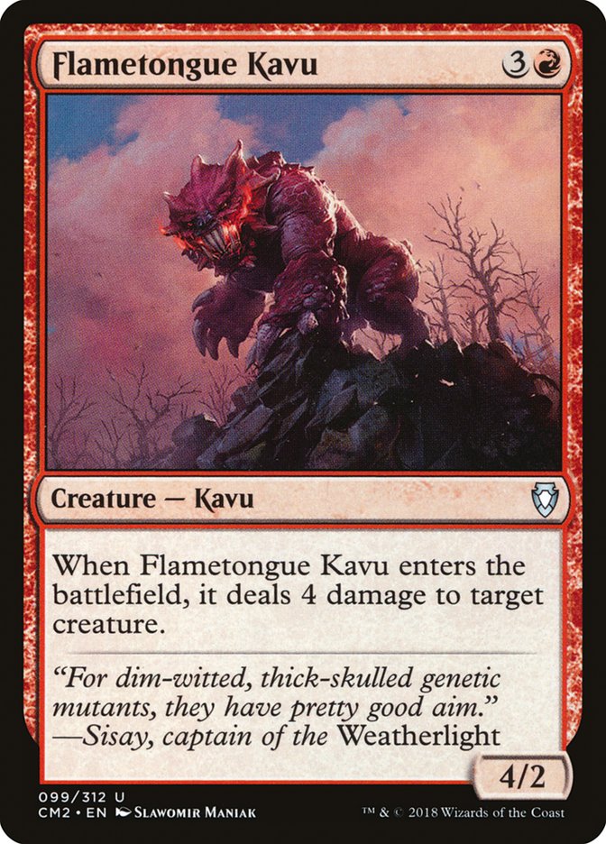 Flametongue Kavu [Commander Anthology Volume II] | Good Games Adelaide SA