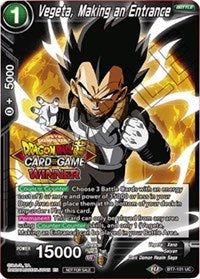 Vegeta, Making an Entrance (Top 16 Winner) (BT7-101) [Tournament Promotion Cards] | Good Games Adelaide SA