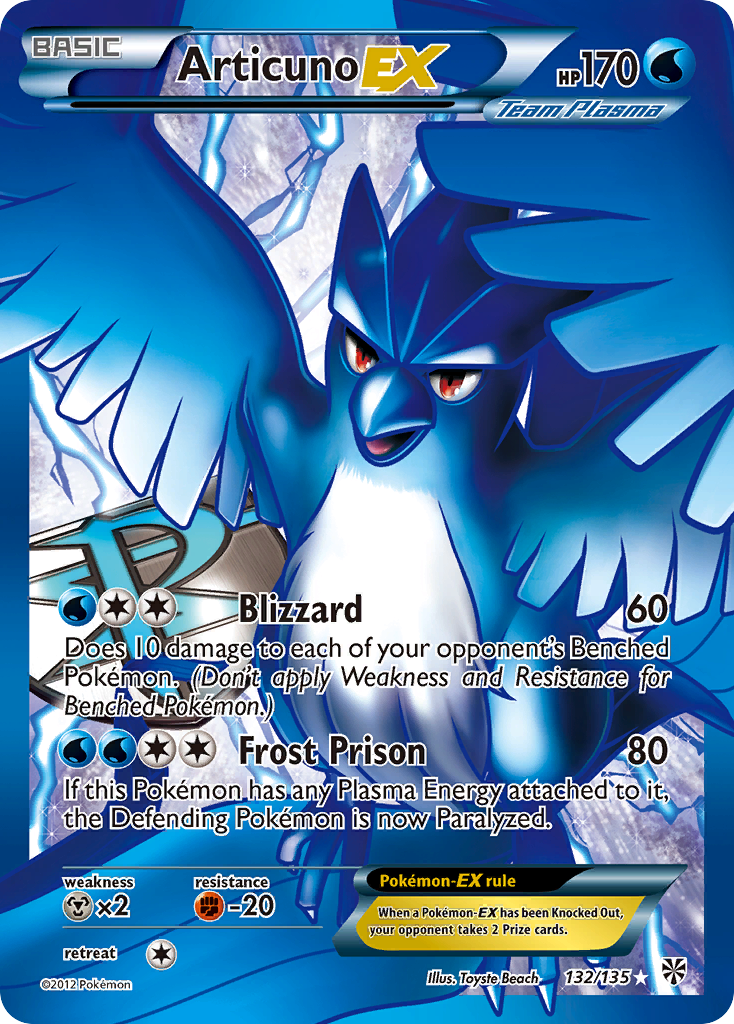 Articuno EX (132/135) [Black & White: Plasma Storm] | Good Games Adelaide SA
