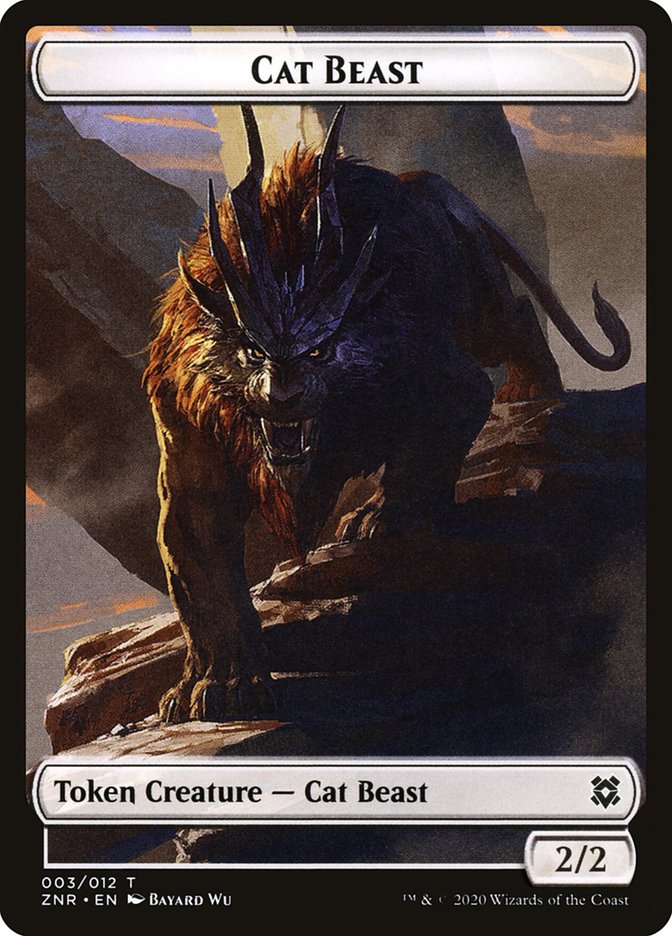 Cat Beast Token [Zendikar Rising] | Good Games Adelaide SA