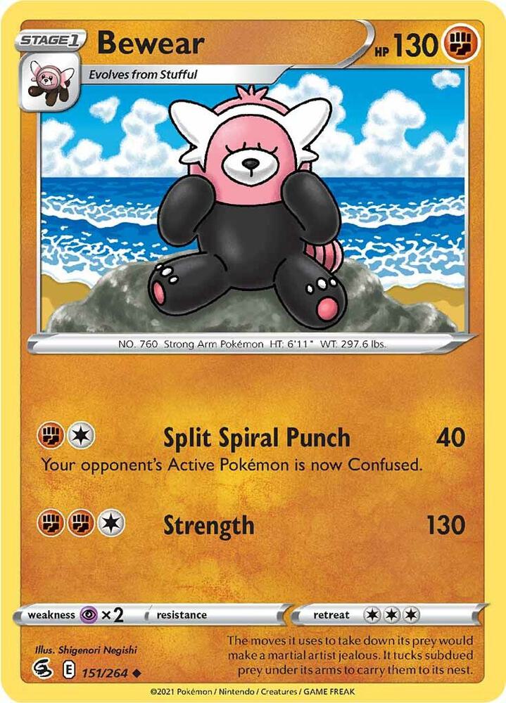 Bewear 151/264 (SWSH08: Fusion Strike)  | Good Games Adelaide SA