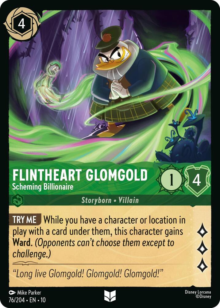 Flintheart Glomgold Scheming Billionaire 76/204 (Whispers in the Well)  | Good Games Adelaide SA