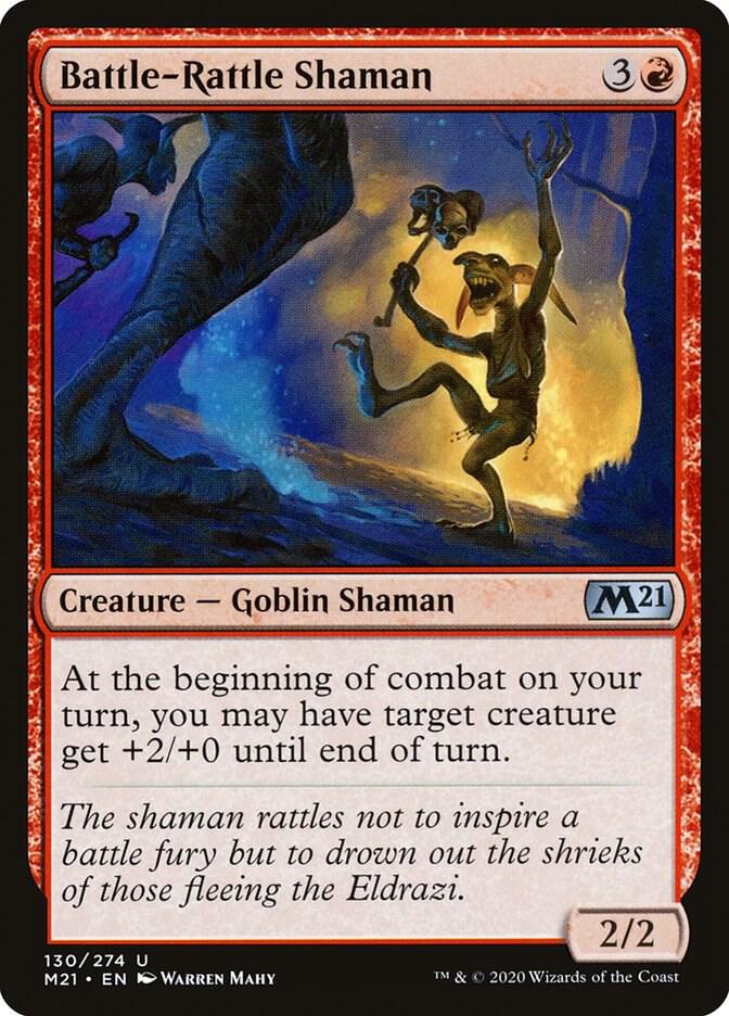 Battle-Rattle Shaman 130 (Core Set 2021)  - Foil | Good Games Adelaide SA