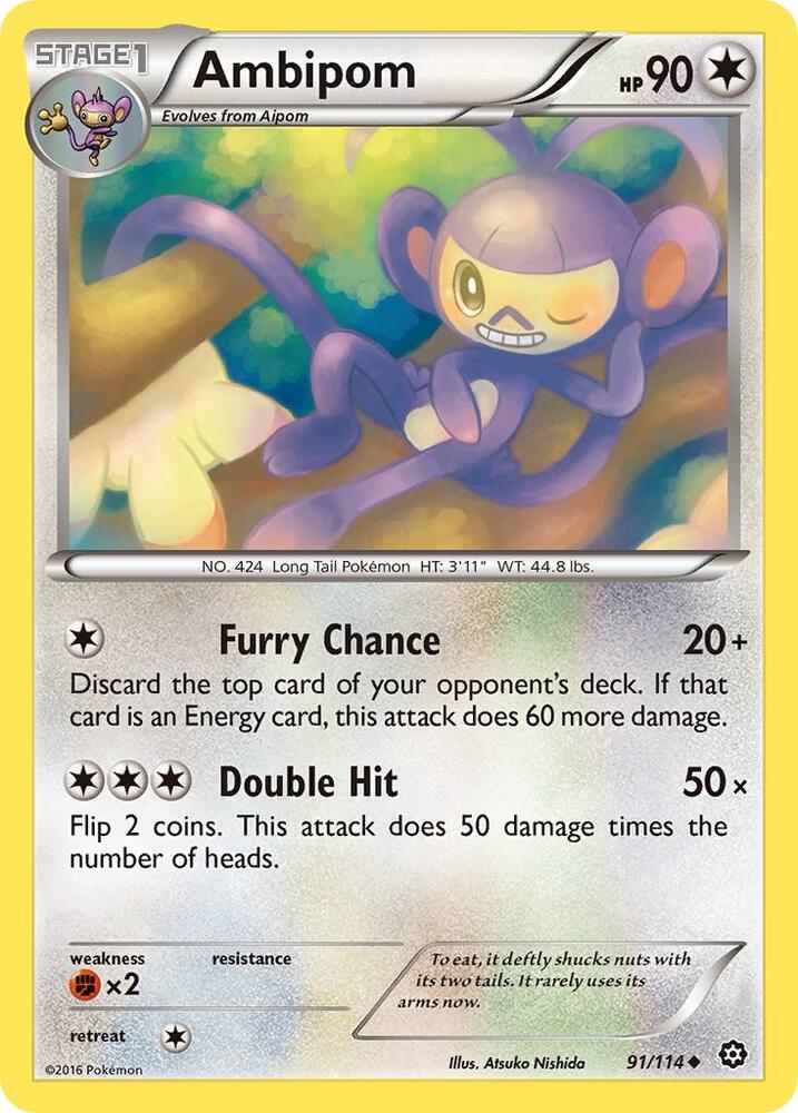 Ambipom 91/114 (XY - Steam Siege)  | Good Games Adelaide SA
