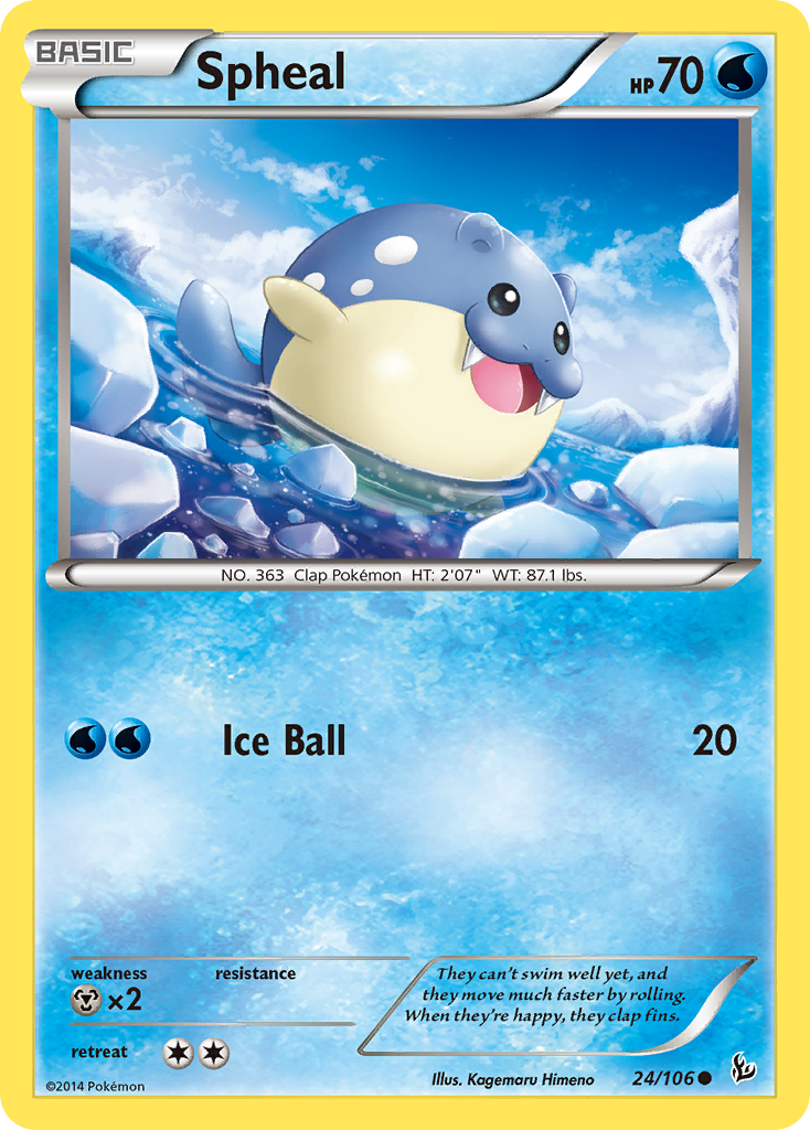 Spheal (24/106) [XY: Flashfire] | Good Games Adelaide SA