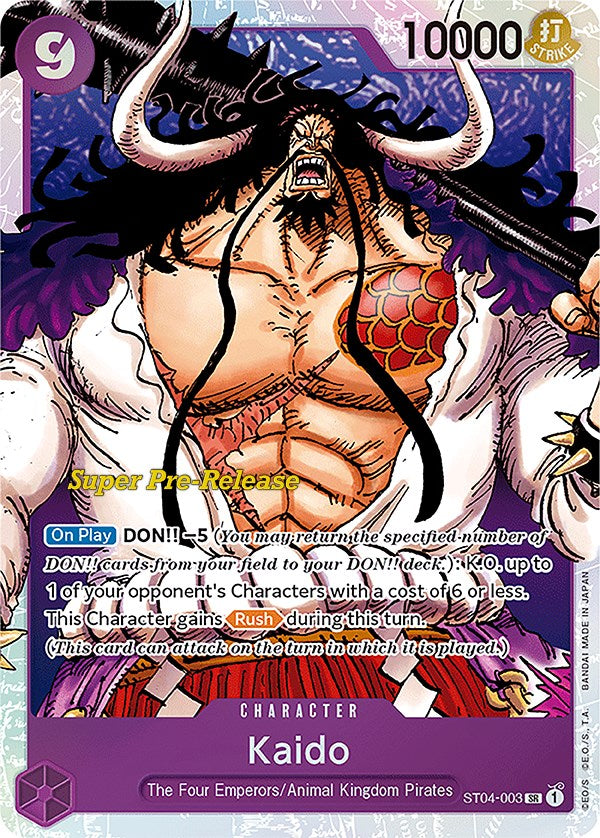 Kaido (003) [Super Pre-Release Starter Deck: Animal Kingdom Pirates] | Good Games Adelaide SA