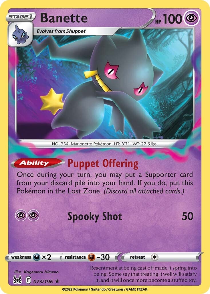 Banette (073/196) [Sword & Shield: Lost Origin] | Good Games Adelaide SA