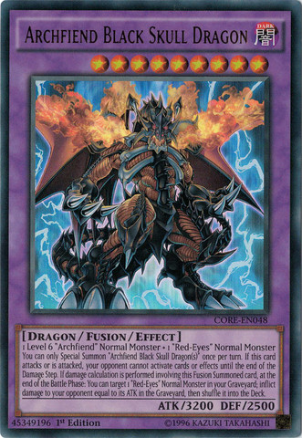 Archfiend Black Skull Dragon [CORE-EN048] Ultra Rare | Good Games Adelaide SA