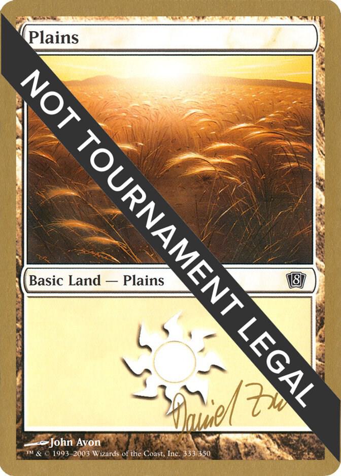 Plains 333 2003 Daniel Zink 8ED dz333/142 (World Championship Decks)  | Good Games Adelaide SA